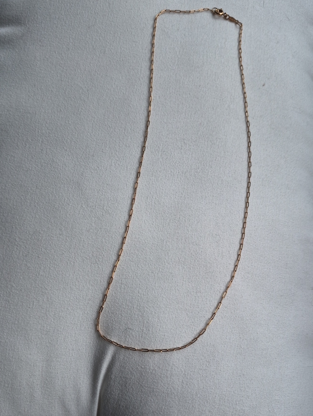 Minimalist 14K Gold Filled Paperclip Chain Necklace